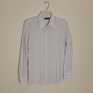 Dolce Gabbana  Stripped Men's Long Sleeve button-down Shirt Size 43/17